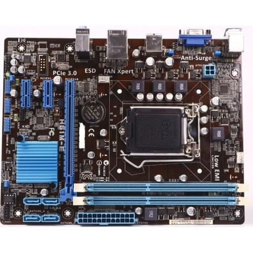 ASUS H61M-E motherboard DDR3 LGA 1155 USB2.0 for I3 I5 I7 CPU 16GB H61 USED Desktop motherboard mainboard on sales