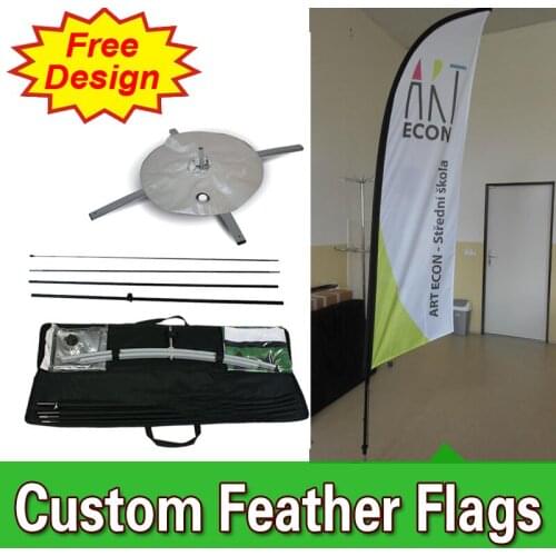 Free Design Free Shipping Double Sided Cross Base Feather Banners Flag Signs Advertising Feather Flag Nation Feather Flags