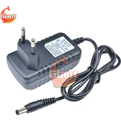 Power Adapter Supply EU Plug DC 12V 2A 5.5X2.1MM Interface 100-240V Input 50/60Hz Line Length 1M Short Circuit Overload Protect