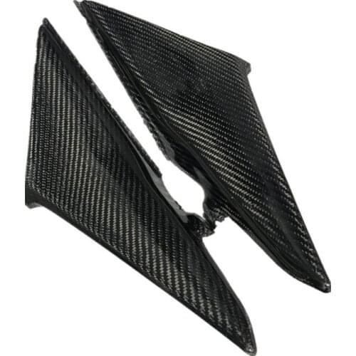 Real Carbon Fiber TANK SIDE FAIRING RIGHT LEFT PANEL COVER For CBR600RR F5 CBR 600 RR 2003 2004