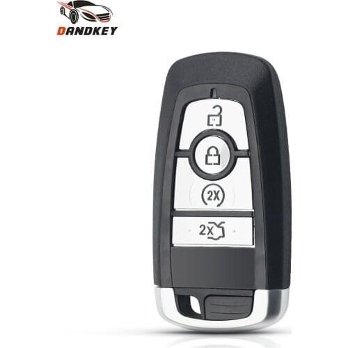 Dandkey Replacement Remote Key Shell Case For Ford Mustang Fusion F150 F250 F350 Edge Explorer Expedition 2017 2018 4 Buttons