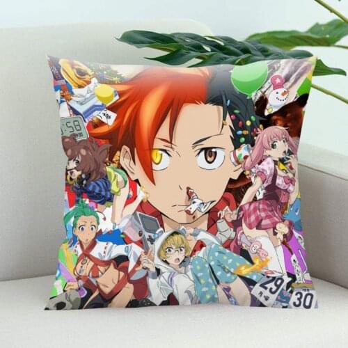 Punch Line Pillow Cover Bedroom Home Office Decorative Pillowcase Square Zipper Pillow Cases Satin Soft