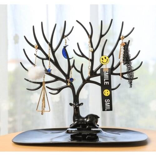 Luckyoverflow Earrings Necklace Ring Pendant Bracelet Jewelry Display Stand Tray Tree Storage jewelry Organizer Holder CE0560/11