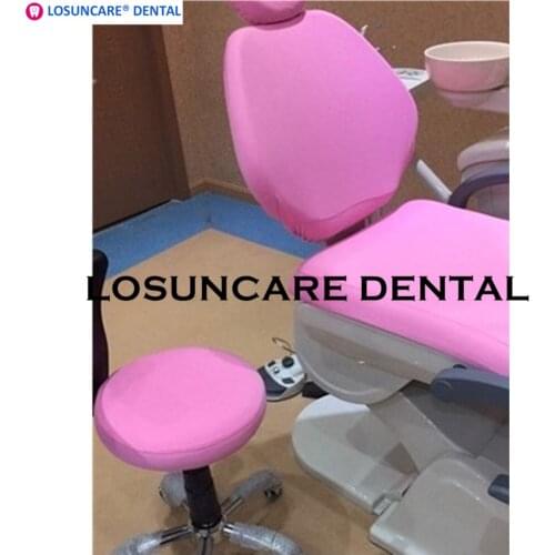 LOSUNCARE 4 Pcs/Set Elastic Dental Chair Protective Cover 5 Colors Lycra Dental Seat Unit Covers