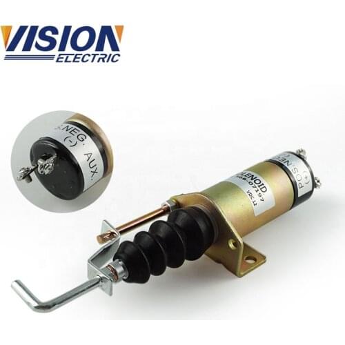 Fuel Stop Solenoid 36607197 12V shut off Solenoid Valve 366-07198 For Diesel Engine spare Parts