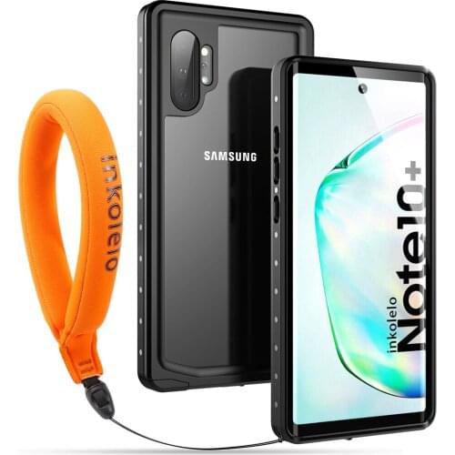 Inkolelo Samsung Galaxy Note10 Plus Note10+ 5G Waterproof Case, Built-in Screen IP68 Full Sealed Shockproof for Swimming Diving
