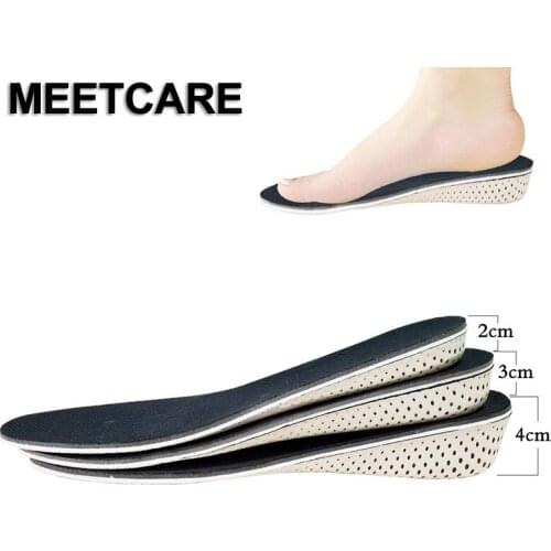 Quality Body Height Increase Insoles Foot Arch Support Brace Orthopedic Shock Absorption Plantar Fasciitis Corrector Shoe Pad