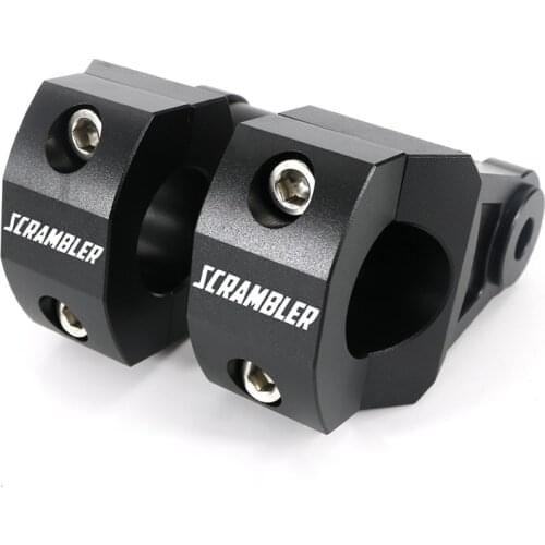 Motorcycle 1 1/8" CNC Aluminum Handlebar Risers 28mm Adjustable Fat Bar Clamps For DUCATI Scrambler 800 2015 2016 2017 2018