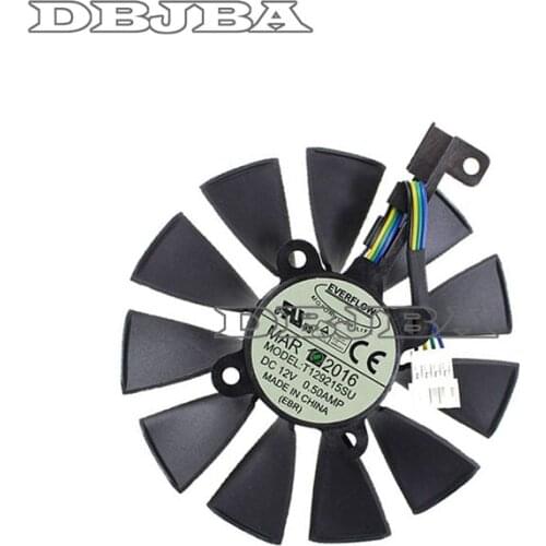 Cooling Fan Graphic Video Card GTX 980Ti 960 970 1060 1070 87mm 4Pin T129215SU
