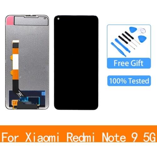 Original 6.63" LCD For Xiaomi Redmi Note 9 5G LCD Display Touch Screen Digiziter Assembly For Redmi Note 9 5G LCD