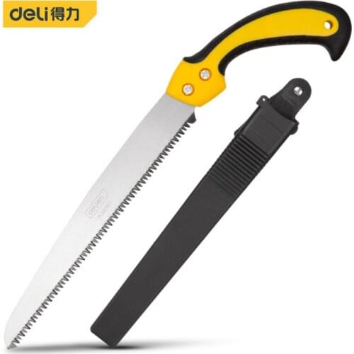 DELI Waist Saw With Scabbard Garden Saw Blade Hand Saw Woodworking Cutting Tools Grafting Pruner for Trees Chopper Garden Tools