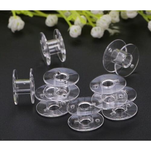Plastic Domestic 20PCS Sewing Machine Empty Bobbins for Brother Singer Plastic Storage Box For Home Sewing Accessories Tool