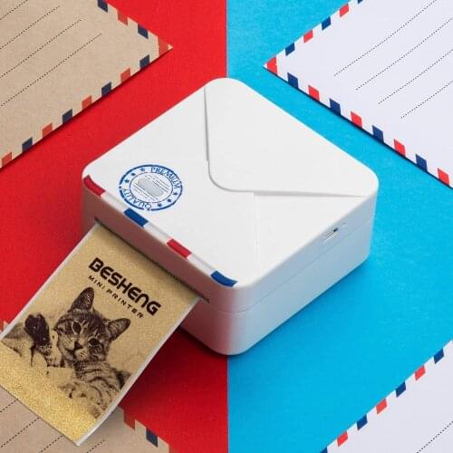 Phomemo M02S Label Thermal Printer Portable Bluetooth Wireless Pocket Mini Handheld For Sticker Imprimante Photo 300DPI Printers