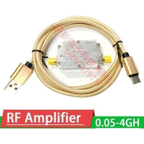 LNA 50MHZ to 4000MHZ SPF5189Z RF signal amplifier Low noise amplifier Noise 0.6dB GPS Receiver UHF HF VHF FM Ham Radio AMP
