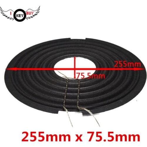 1pc Dia 255mm x 75mm Coil Subwoofer Flat Spider Black Cloth Damper Spring Pad Woofer DIY Repair Kit Accessories