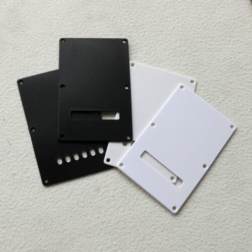 2pcs/pack 1ply guitar tremolo cover 6 holes vintage guitar back plate Black/white colors