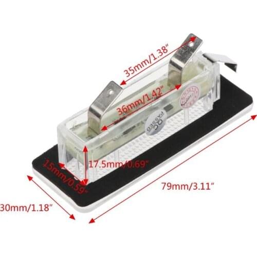 2x 18 SMD LED License Plate Number Light Lamp Error Free For Benz Smart Fortwo Coupe Convertible 450 451 W450 W453 Y5GF for LED