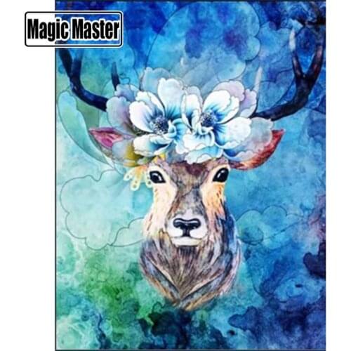 5D DIY Diamond Painting Deer diamond embroidery flowers embroidered Cross Stitch Home decoration rhinestones Gift