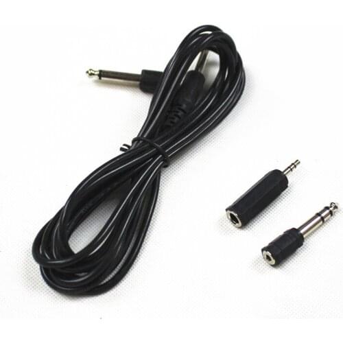 Acoustic Electric Guitar Ukulele Bass Audio Cable wrie 2M Amplifier Adapter Patch 6.35mm 3.5mm Conversion Connector Patch