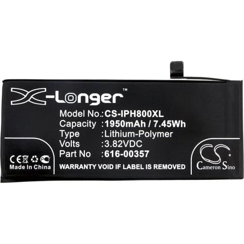Cameron Sino 1950mAh Battery for Apple A1863,iPhone 8,MQ6K2LL/A,MQ6L2LL/A,MQ6M2LL/A,MQ7F2LL/A,MQ7G2LL/A,616-00357