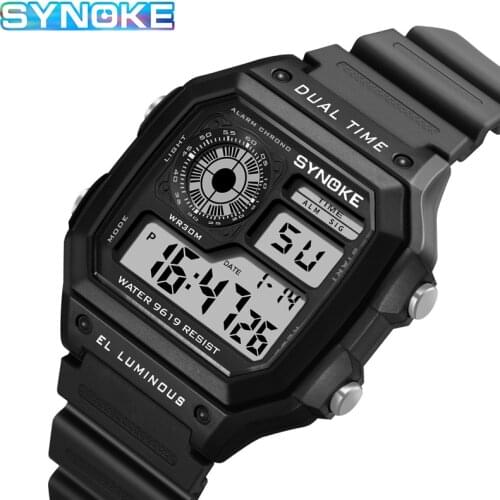 Thin Digital Watches Mens 2020 Luxury Top Brand Electronic WristWatch Waterproof Mens Sports Watch LED Relogio Masculino gift