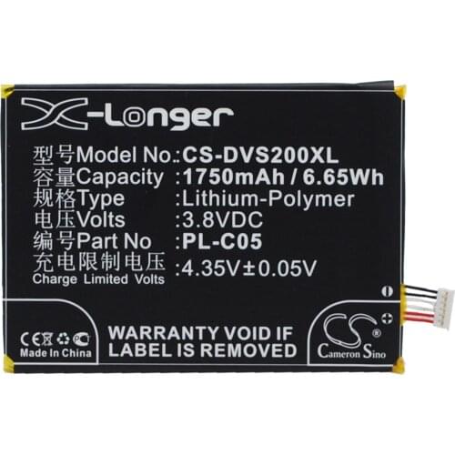 CS 1750mAh / 6.65Wh battery for DOOV DOOV S2 PL-C03, PL-C05