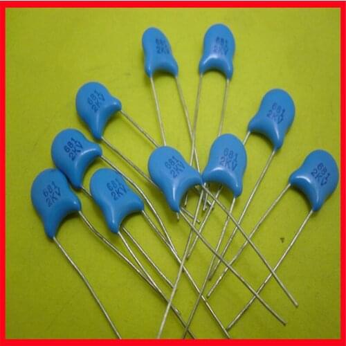 High voltage ceramic capacitor 2KV681 680P ceramic capacitor