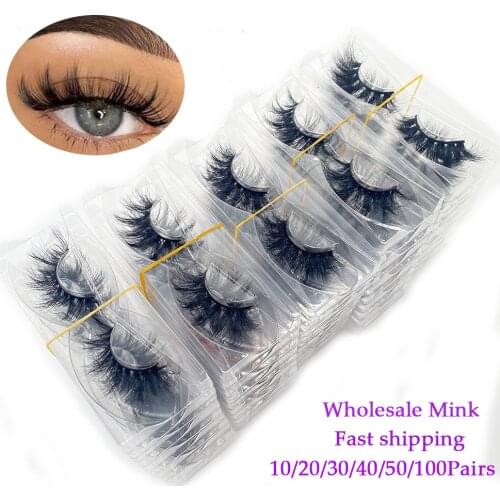 Bulk Items Wholesale Lots 10/20/50/100Pairs 3DMink Short Lashes Natural Long Wispy Cruelty Free Thick Fake Eyelashes Maquillaje