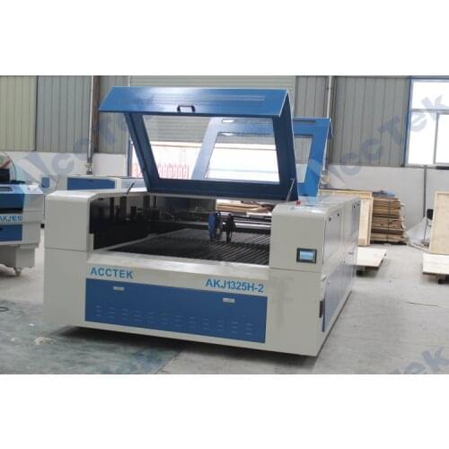 Enclosed structure AKJ1325H stainless steel co2 laser cutting machine