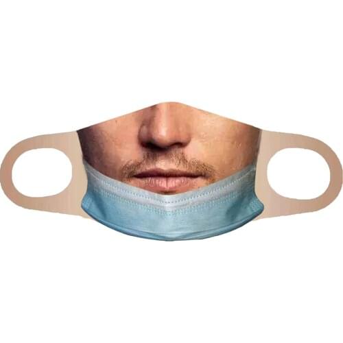 Creativity Fun Mascarillas Adults Face Masque Spoof Fashion маска многоразовая Mascarillas Monder Scarf Halloween Cosplay MasK