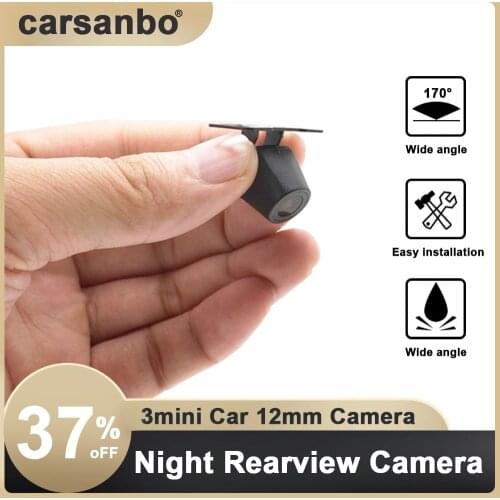 Mini Car 12mm Camera 2020 New Rear Front Side Night Vision Camera IP67 Waterproof Car RearView Cameras Dual Purpose Hanging Type