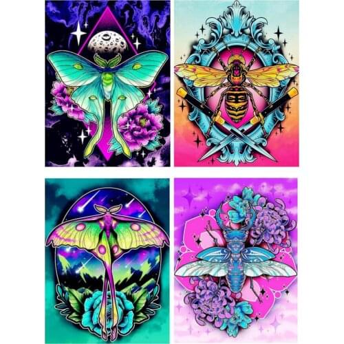 Cartoon butterfly DIY Diamond Painting bee diamond Embroidery 5d mosaic Diamond cross stitch insect decor drop shipping