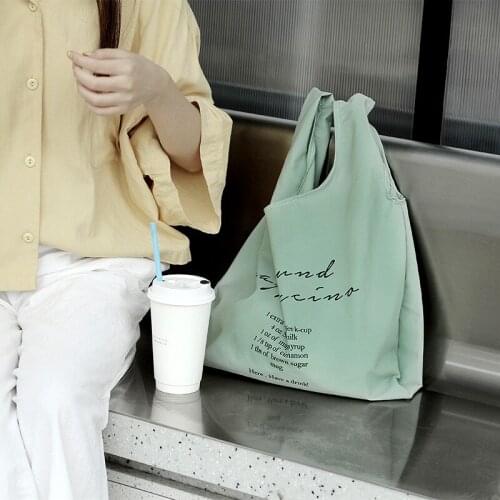 New Selling Multi Color Portable Portable Shopping Bag Foldable Nylon Waterproof Shopping Bag Outdoor Tote