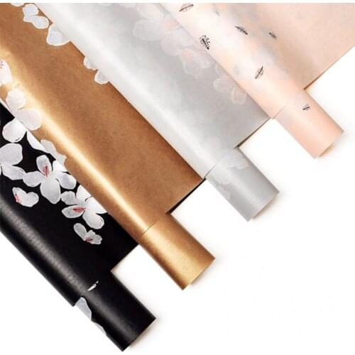 New Design Pattern Printed Tissue Paper Flower Bouquet Inside Lining Paper Clothing Moisture -Proof Paper 20sheets