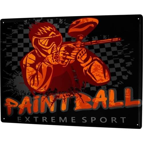 SINCE 2004 Metal Sign Fun Paintball