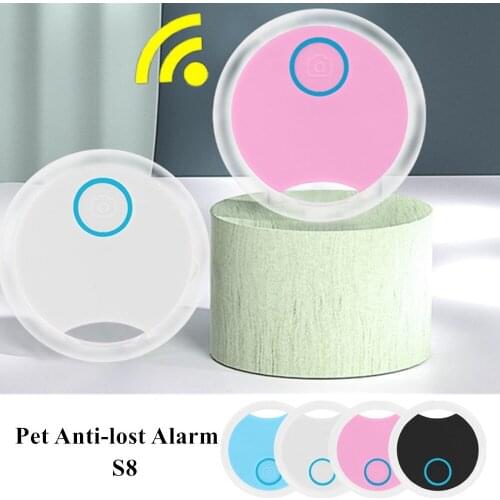 Pet Anti-lost Alarm S8 Round Bluetooth Anti-lost Device Smart Key Finder Wireless Tracker Two-way Alarm