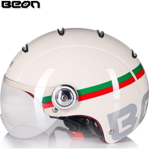 BEON retro half helmet beon open face motorcycle helmet vintage casque moto casque casco capacete