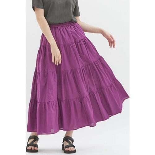 11 color black blue red purple yellow Autumn maxi skirts,plus size sweet vintage cotton skirts,Elegant Long Ruffle skirt M-7XL