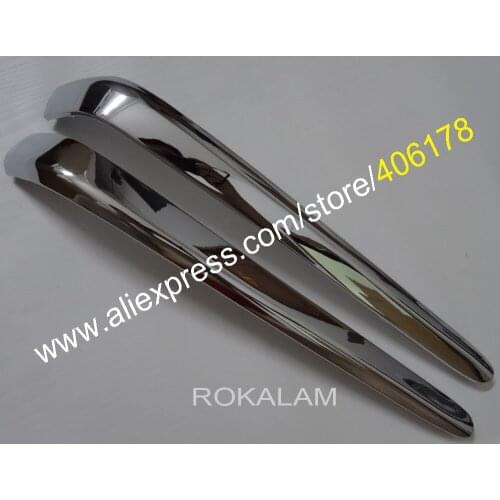 Rear End Fairing Left and Right Upper L shape Side Strips For Honda GoldWing GL1800 2001-2011 Chrome Decoration Strips Parts