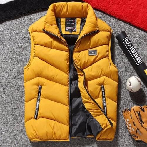 Plus size vest men Brand Mens Jacket Sleeveless Vests Jackets men Casual Coats Mens Vest Man Cotton Thicken Waistcoat 8XL