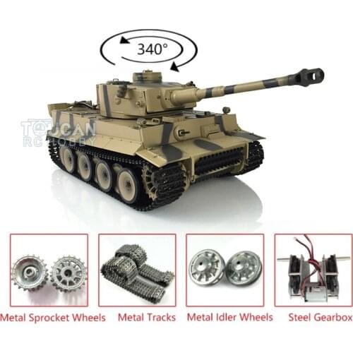 1/16 Heng Long Model 7.0 Upgraded Metal Version German Tiger I RTR RC Tank 3818 TH19104-SMT4