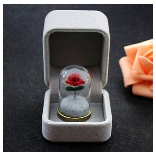 1PC Little Prince Rose/le petit prince/The Little Princes rose necklace/ Rose terrarium necklace/ Valentines Day Gift