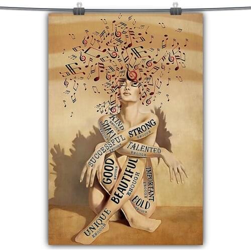 No Frame HD Printing American Girl Music Motivational Poster Canvas Wall Art Oil Painting Living Room Decor