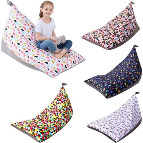 Large Kids Toy Storage Bean Bag Stuffed Animal Plush Toy Pouch Sofa Chair Lounger Seat Bean Bag Pouf Puff Couch Living Room
