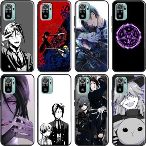 Black Butler Kuroshitsuji Case For Xiaomi Redmi Note 10 Pro 8 7 K40 8T 9S 9C 9A 8A 7A 9T Note 9 8 Pro Phone Cover