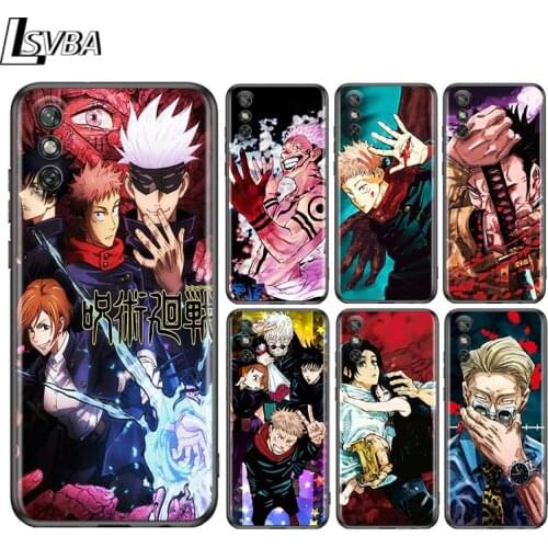 Anime Jujutsu Kaisen for Huawei Y9A Y9S Y9 Y8S Y8P Y7P Y7 Y6 Y5P Y5 Lite Pro Prime 2020 2019 2018 2017 Black Phone Case
