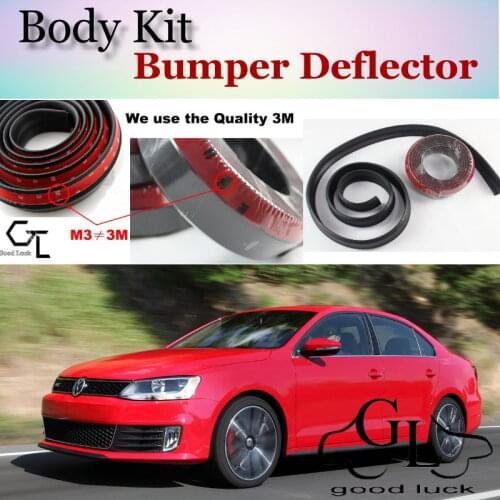 Bumper Lip Deflector Lips For Volkswagen VW Jetta Bora Clasico GLi Sagitar Vento New Compact Spoiler Skirt / Body Kit / Strip