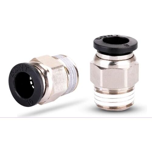 Air Pneumatic PC Fitting 1/8" 1/4" 3/8" 1/2" BSP Male 4mm 6mm 8mm 10mm OD Tube Pneumatic Air Fittings Push In Fit Connector