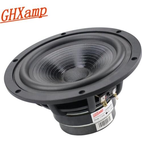 GHXAMP 6.5 Inch Midrange Bass Speaker Woofer 6ohm Long Stroke HIFI Audience-grade Bass Speakers Cast Aluminum Frame 40-80W 1pcs