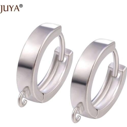 JUYA DIY Earrings Handmade Tassle Earrings For DIY Women Earrings Round Copper Earrings Jewelry Making Clasps Hooks